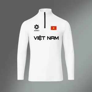 [NHIET-VN] Áo Giữ Nhiệt, Áo Training Cổ Zip VN, Co Giãn – Thoải Mái